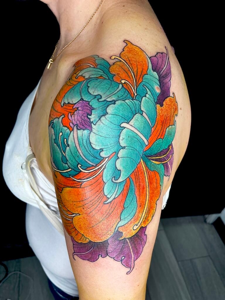 tattoo-japones-color-flor