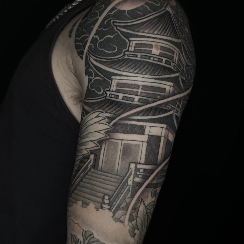 tattoo-japones-dibujo-manga-edificio-japo